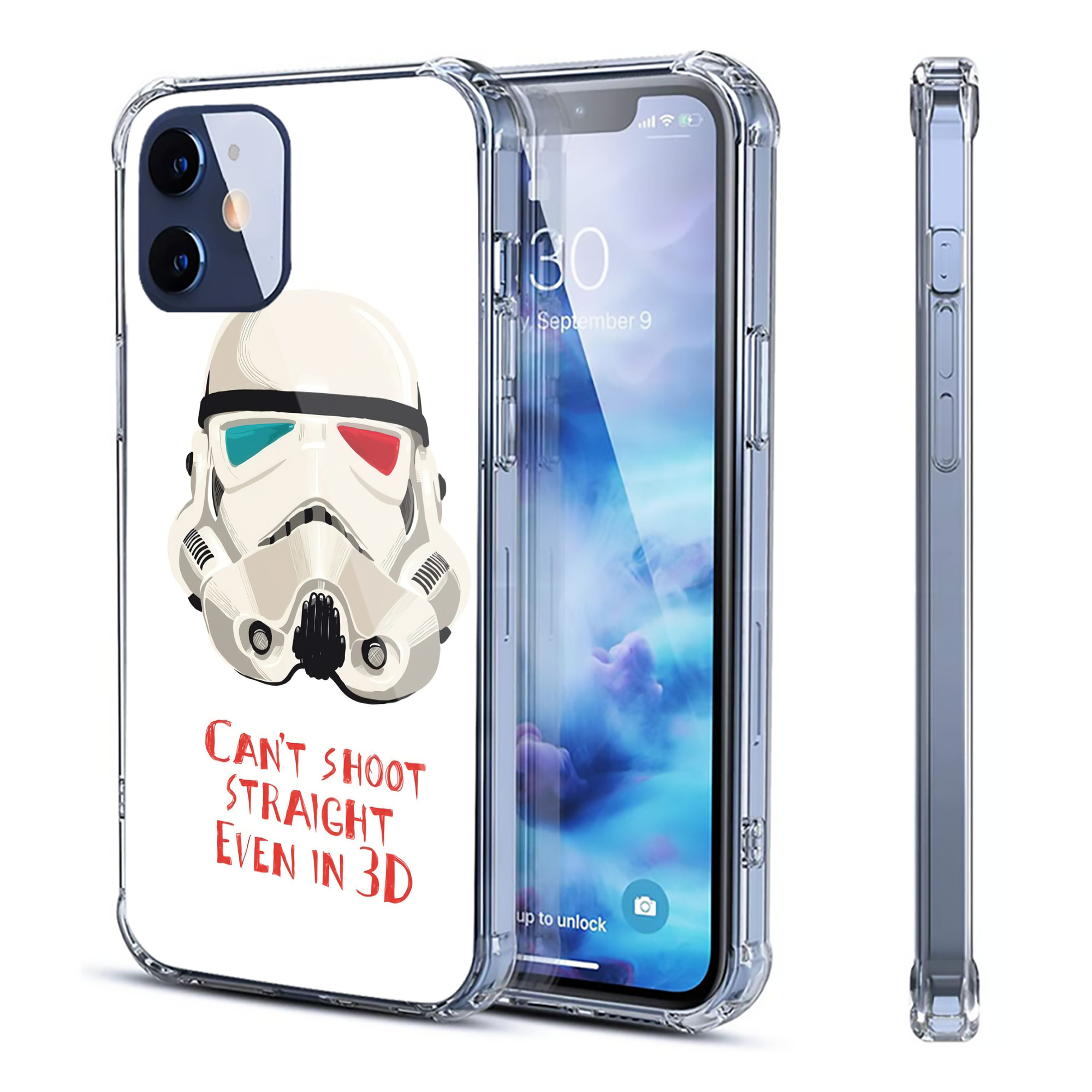 （画像用） スター・ウォーズ Star Wars 【iPhone 12シリーズ対応】透明スマホケース（クリアソフトケース）